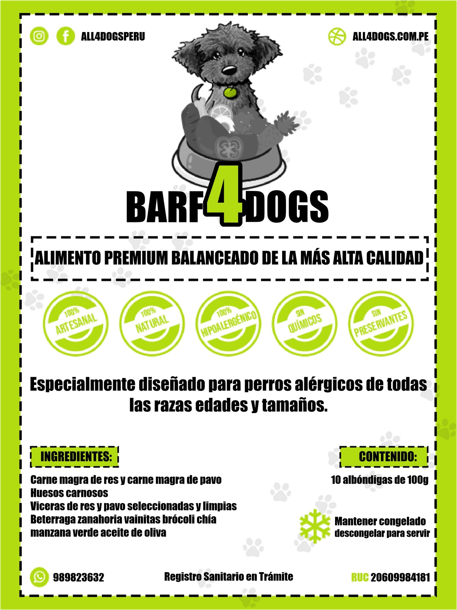 Barf4Dogs Alimentación natural premiun para perros - Imagen 2