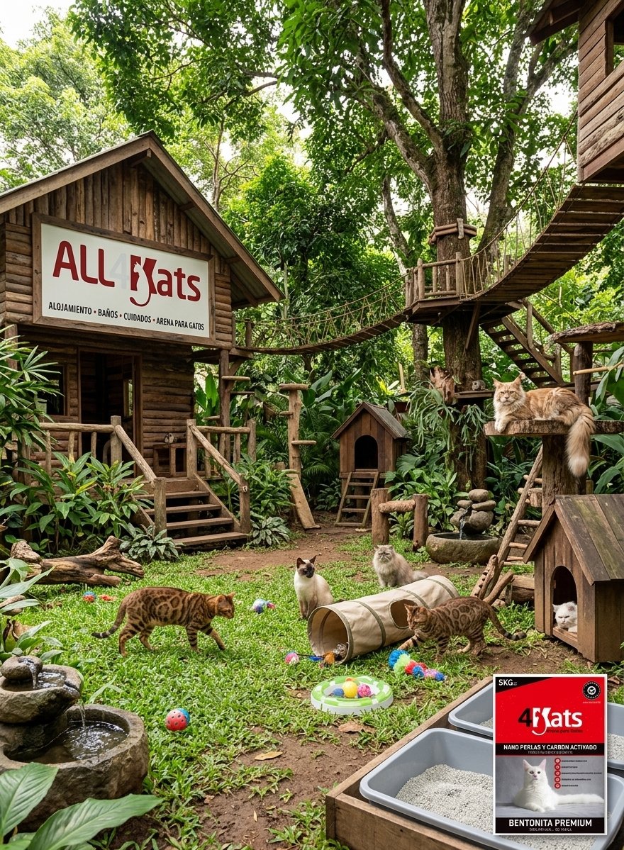 Hotel para gatos ALL4Kats