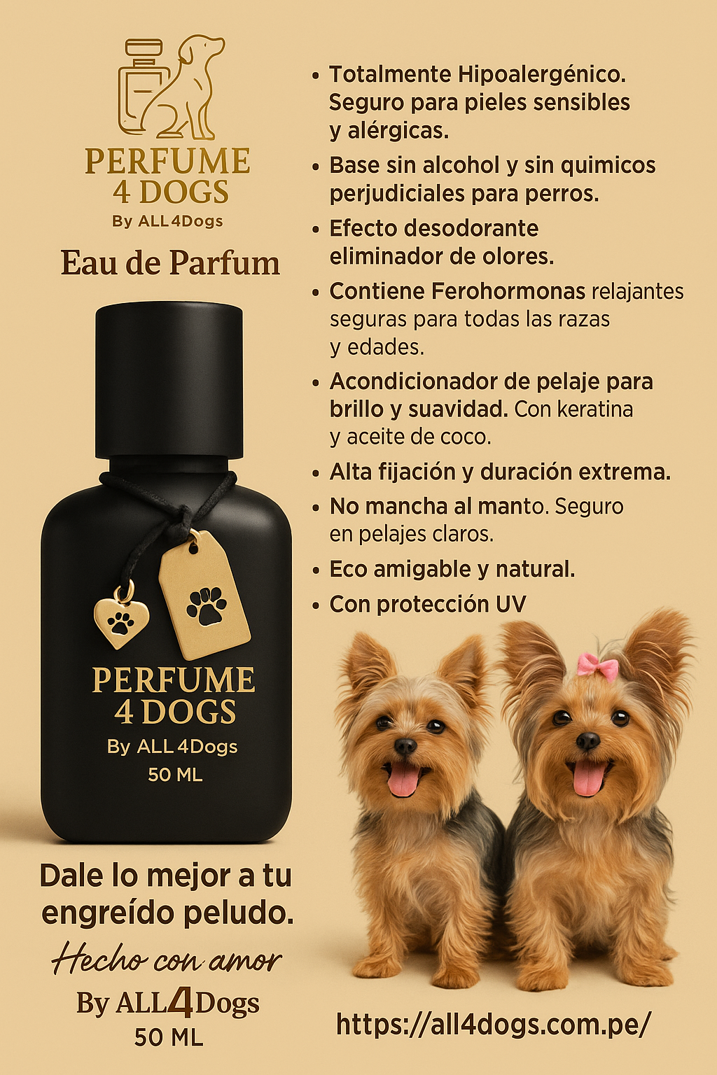 Beneficios Perfume4Dogs